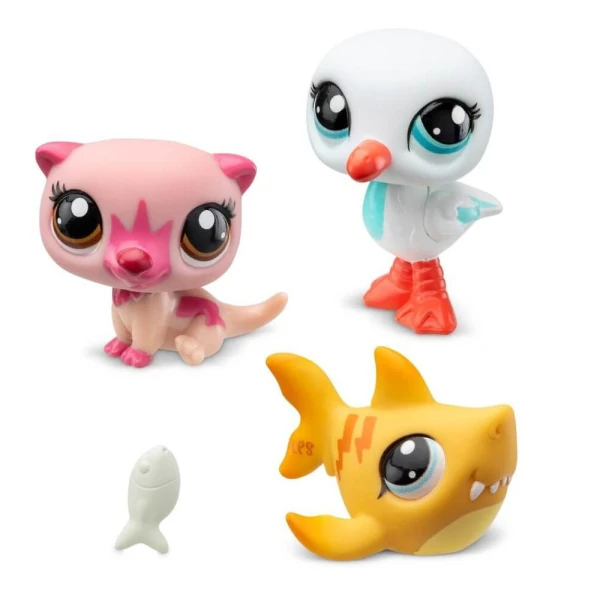 LITTLEST PETSHOP ΦΙΓΟΥΡΕΣ 3 τμχ. ΣΕ ΣΩΛΗΝΑ W1 - ISLAND VIBES