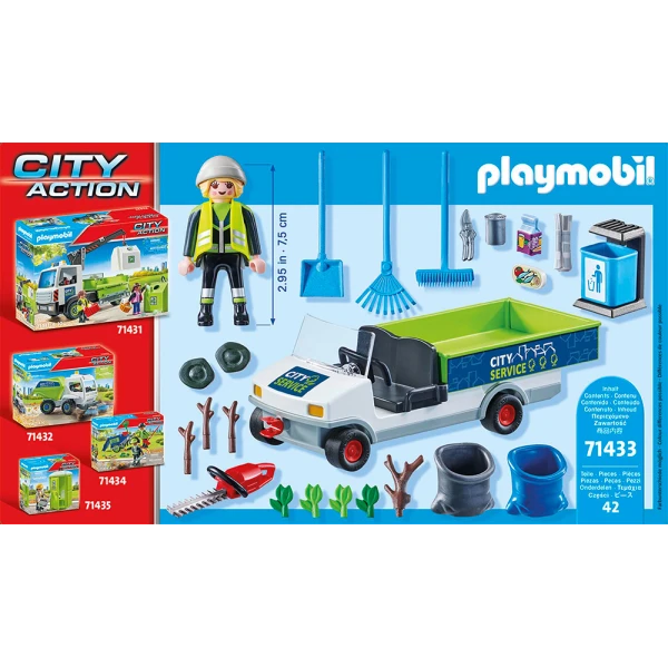 PLAYMOBIL CITY ACTION STREET CLEANER WITH E-VEHICLE