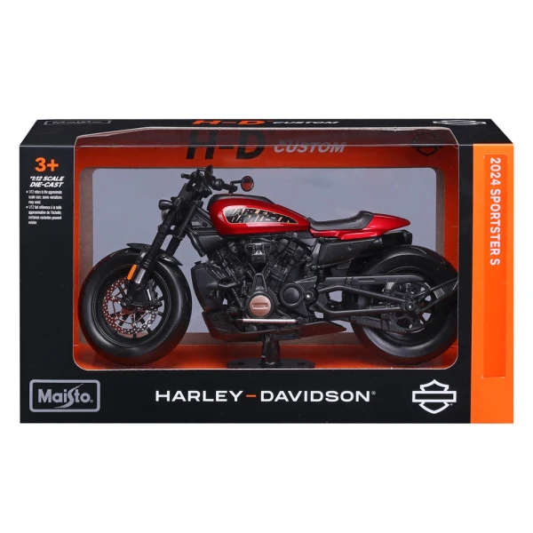 MAISTO  1:12 H-D MOTORCYCLES 2024 SPORTSTER S RED