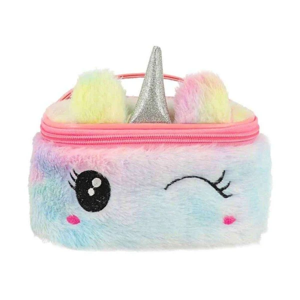 PLUSH COSMETIC BAG - UNICORN