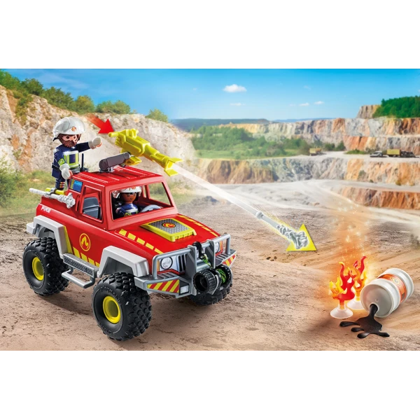 PLAYMOBIL ACTION HEROES FIREFIGHTING TRUCK 4X4