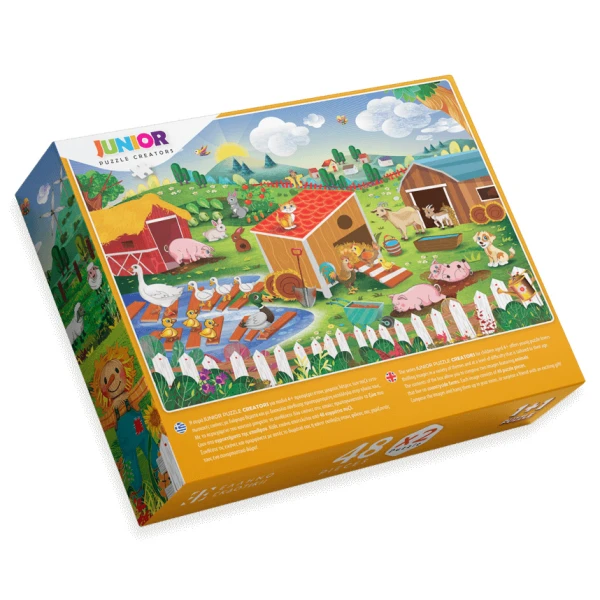 PUZZLE 48 pcs. ANIMALS IN ACTION - FARM ADVENTURE