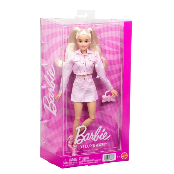 BARBIE DELUXE STYLE ΚΟΥΚΛΑ ΜΕ ΡΟΖ DENIM ΜΠΟΥΦΑΝ