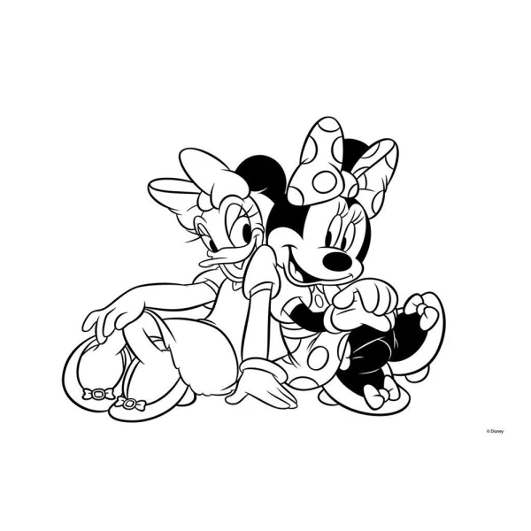 DRAWING PAD 23X33 cm 40 SHEETS MINNIE WITH STICKERS - 2 DESIGNS
