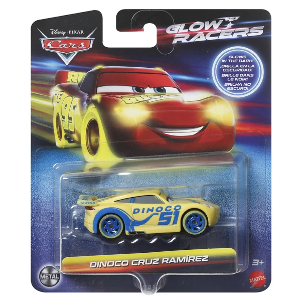 DISNEY AND PIXAR CARS ΑΥΤΟΚΙΝΗΤΑΚΙ GLOW RACERS - DINOCO CRUZ RAMIREZ