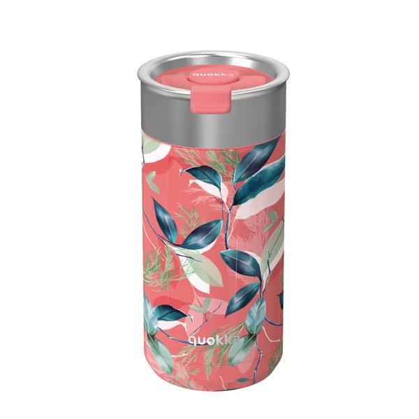 QUOKKA STAINLESS STEEL ΘΕΡΜΟΣ ΚΑΦΕ 400ml EXOTIC PINK