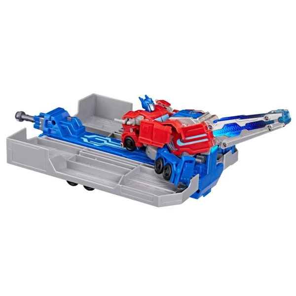 TRANSFORMERS EARTHSPARK PLAYSET OPTIMUS PRIME BATTLE TRAILER
