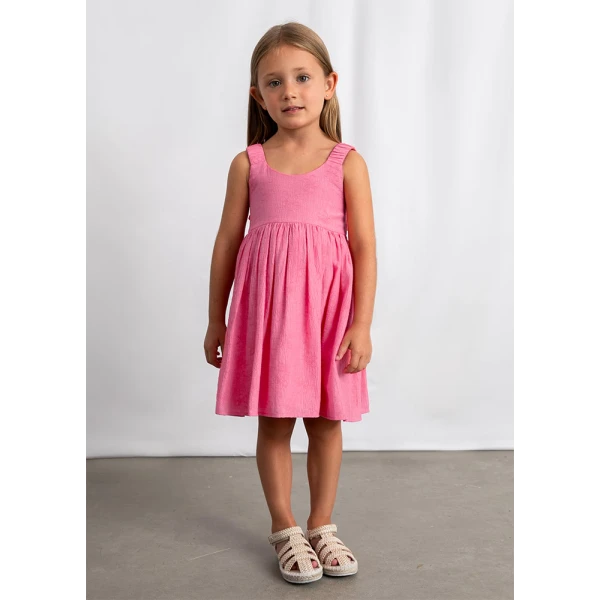 MAYORAL DRESS JACQUARD FLOWERS GERANIUM 