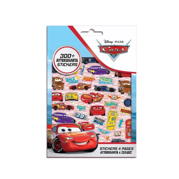 ΑΥΤΟΚΟΛΛΗΤΑ 300 τεμ. ΜΠΛΟΚ 14,5Χ21,5 εκ. CARS
