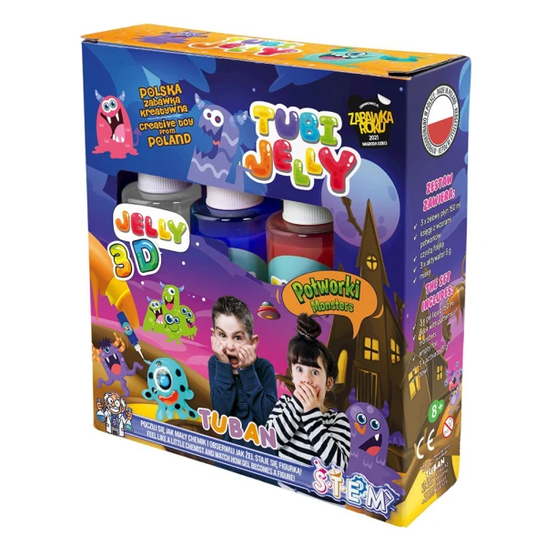 TUBAN SET TUBI JELLY MONSTERS TO CREATE 3D GEL FIGURES