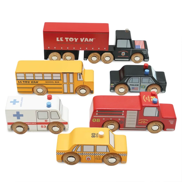 LE TOY VAN ΞΥΛΙΝΟ ΣΕΤ ΟΧΗΜΑΤΩΝ NEW YORK CARS