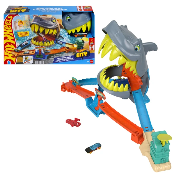 HOT WHEELS CITY SHARK CHOMP BEACH