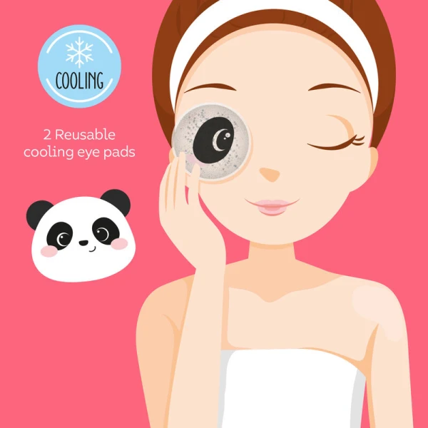 LEGAMI CHILL OUT - 2 REUSABLE COOL EYE PADS - PANDA