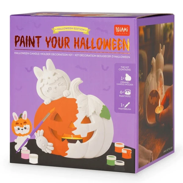HALLOWEEN PAINTING DECORATION KIT BUNNY PUMPKIN