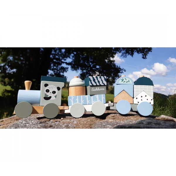 EICHHORN WOODEN TRAIN 16 pcs