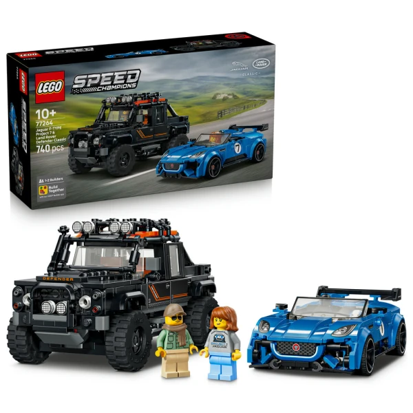 LEGO SPEED CHAMPIONS JAGUAR PROJECT 7 & LAND ROVER DEFENDER