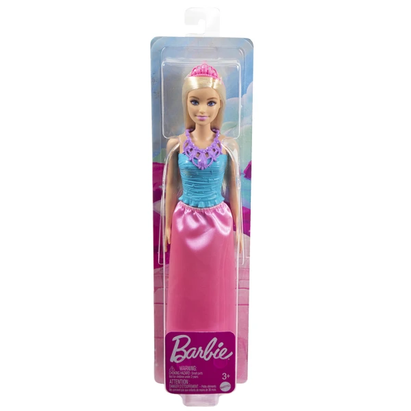 ΚΟΥΚΛΑ BARBIE ΠΡΙΓΚΙΠΙΚΟ ΦΟΡΕΜΑ ΜΠΛΕ-ΡΟΖ