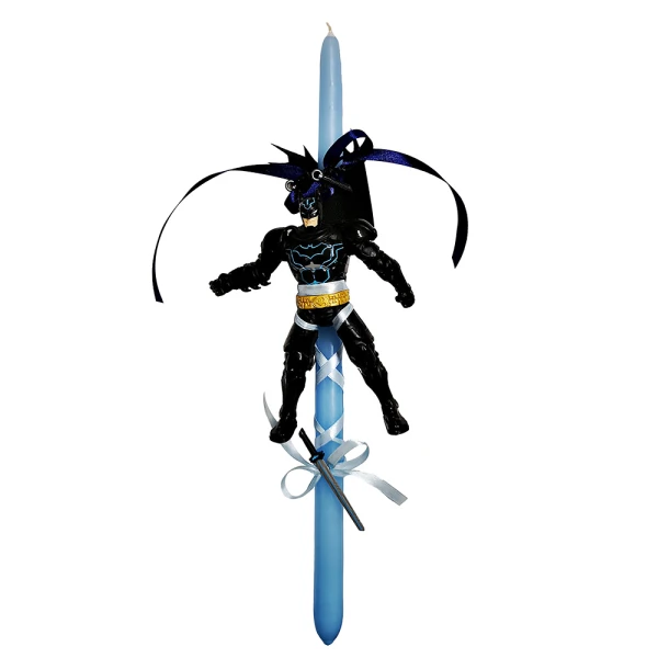 EASTER CANDLE BATMAN NINJA FIGURE WITH BATTLE MOVEMENT 15 CM.