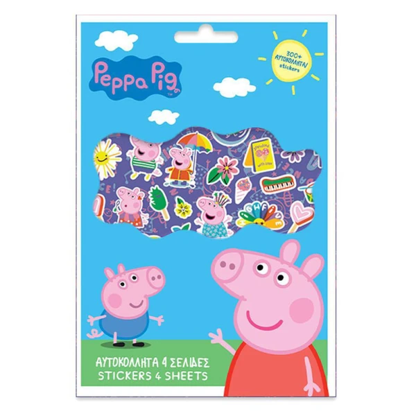 ΜΠΛΟΚ ΜΕ ΑΥΤΟΚΟΛΛΗΤΑ 300 τεμ. 14,5Χ21,5 εκ. PEPPA PIG