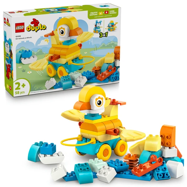 LEGO® DUPLO® TOWN 3ΣΕ1 ΖΩΑ ΣΕ ΤΡΟΧΟΥΣ
