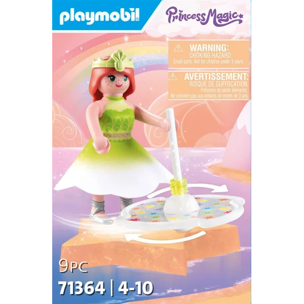 PLAYMOBIL PRINCESS MAGIC RAINBOW SPINNING TOP WITH PRINCESS