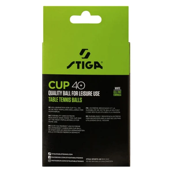 STIGA ΜΠΑΛΕΣ ΠΙΝΓΚ-ΠΟΝΓΚ CUP ABS 12-pack WHITE