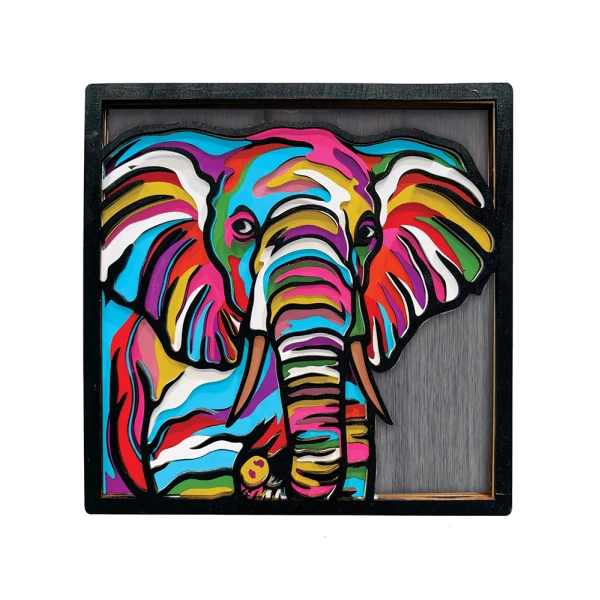 SPLAT PLANET WOODEN ART CRAFT KIT ELEPHANT