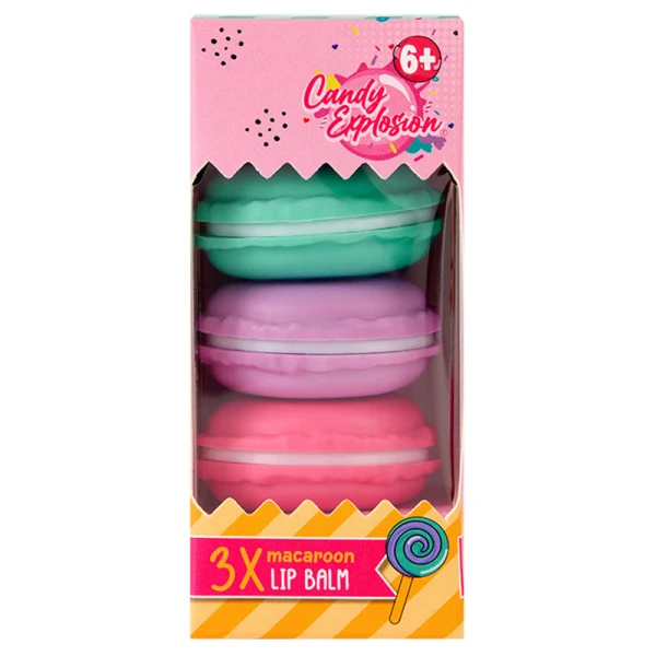 CREATE IT! CANDY EXPLOSION SET 3 LIP BALM MACARON