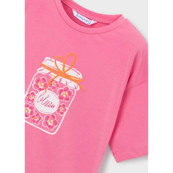 MAYORAL BLOUSE SHORT SLEEVES GERANIUM 
