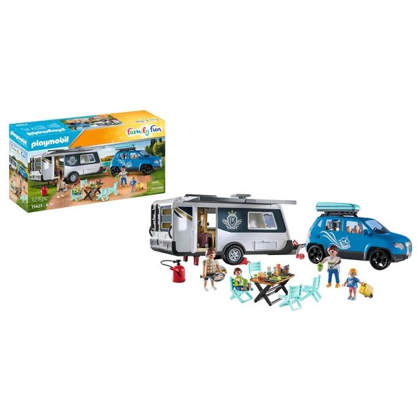 PLAYMOBIL FAMILY FUN ΟΙΚΟΓΕΝΕΙΑΚΕΣ ΔΙΑΚΟΠΕΣ ΜΕ ΡΥΜΟΥΛΚΟΥΜΕΝΟ ΤΡΟΧΟΣΠΙΤΟ