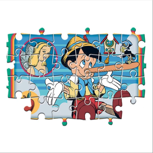 CLEMENTONI ΠΑΙΔΙΚΟ ΠΑΖΛ SUPER COLOR DISNEY CLASSICS 2X60 ΤΜΧ