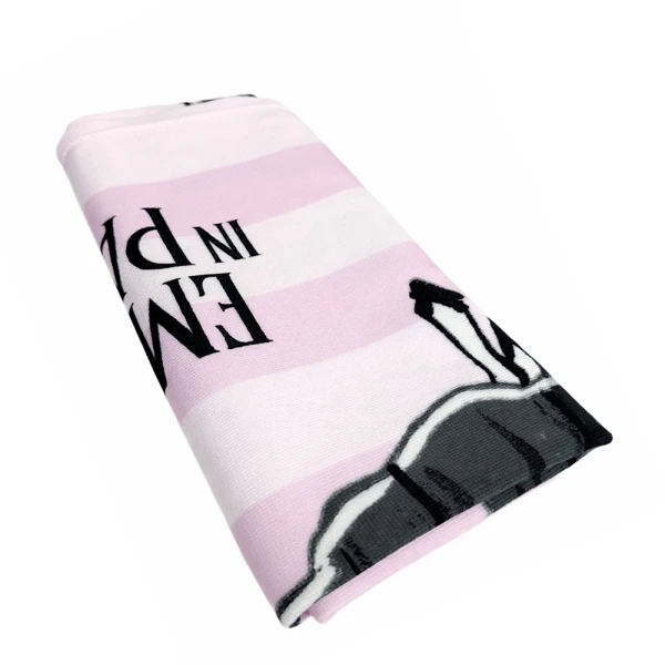 BEACH TOWEL MICROFIBER 70X150 cm WITH BEAUTY CASE EMILY IN PARIS