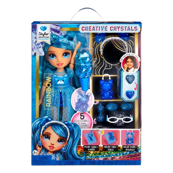RAINBOW HIGH CREATIVE CRYSTALS FASHION DOLL - SKYLER