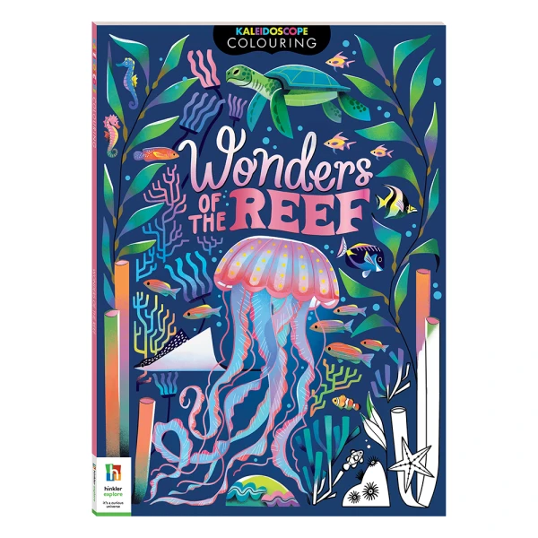 HINKLER KALEIDOSCOPE COLOURING BOOK 72 PAGES - WONDERS OF THE REEF