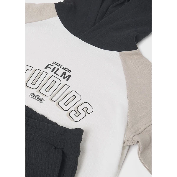 MAYORAL TRACKSUIT BLOCKING BEIGE-BLACK