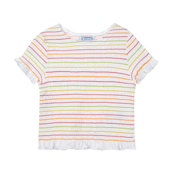 MAYORAL SHORT SLEEVES BLOUSE NEST BEE WHITE