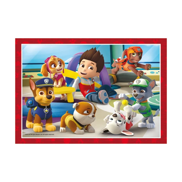 CLEMENTONI ΠΑΙΔΙΚΟ ΠΑΖΛ 4 ΣΕ 1 SUPER COLOR NICKELODEON PAW PATROL 12-16-20-24 τμχ 