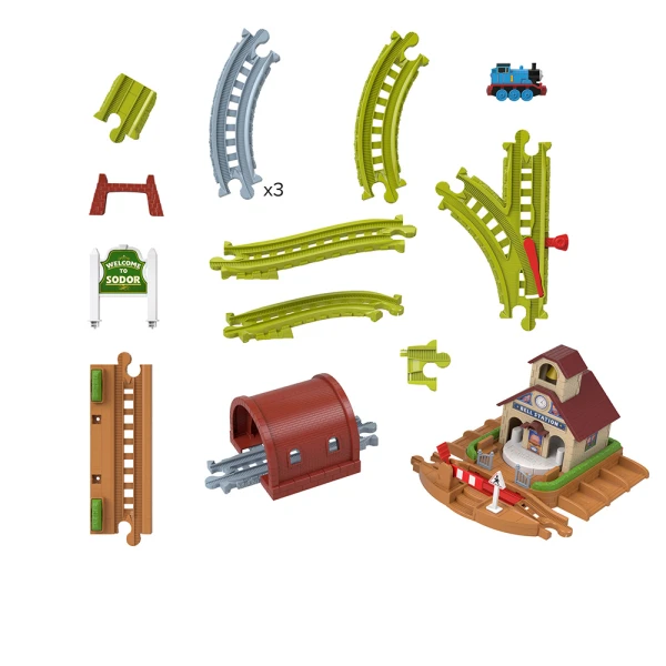 THOMAS THE TRAIN BELL STATION TRAIN SET