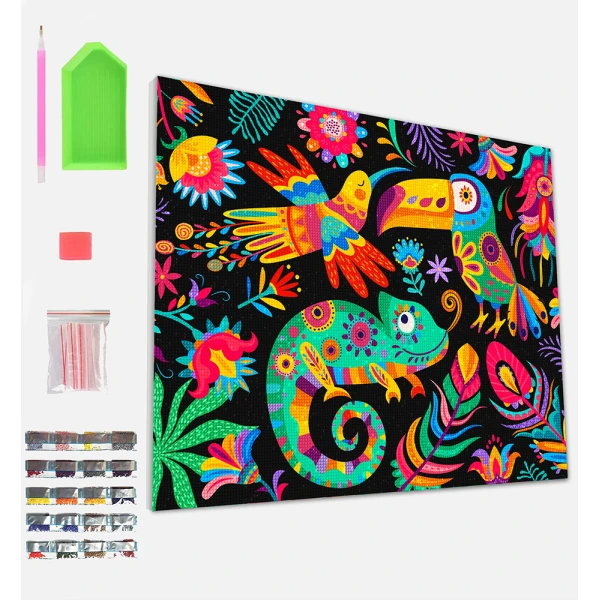 SPLAT PLANET DIAMOND PAINTING KIT ON FRAMED CANVAS 30X40 cm FIESTA FIESTA