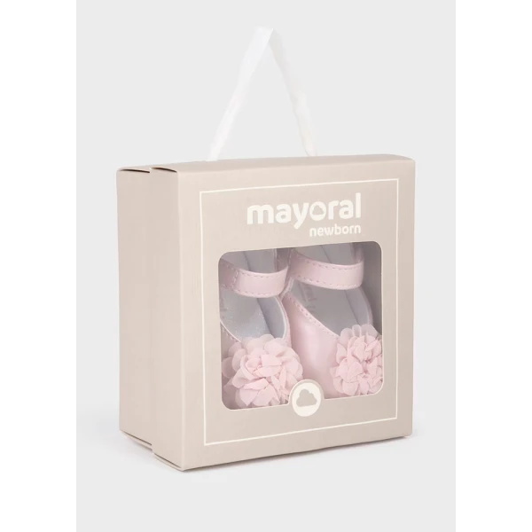 MAYORAL MARY JANE SHOES FLOWER PINK