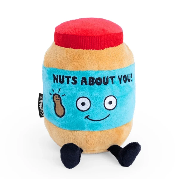 PUNCHKINS PLUSH SMILING PEANUT BUTTER JAR - NUTS ABOUT YOU