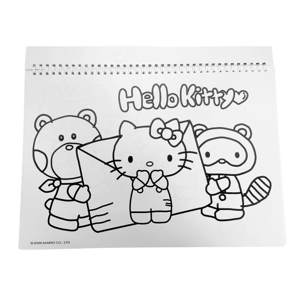 DRAWING PAD 23X33 cm 40 SHEETS AND STICKERS HELLO KITTY