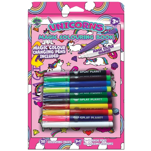 SPLAT PLANET UNICORN MAGIC COLOURING BOOK 