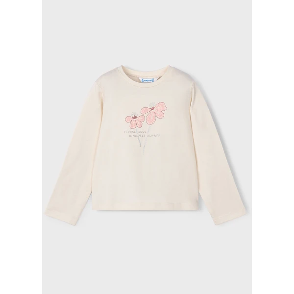 MAYORAL LONG-SLEEVE T-SHIRT BASIC MACCHIATO 