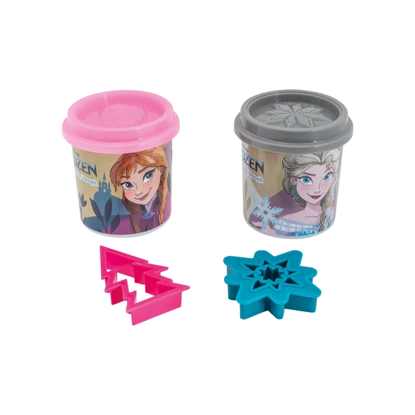 AS DOUGH DISNEY FROZEN & MARVEL SPIDERMAN SET OF 2 DOUGH POTS WITH 2 CUTTERS 228gr FOR AGES 3+ - 8 DESIGNS