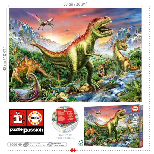 EDUCA ΠΑΖΛ 1000 τεμ. JURASSIC FOREST