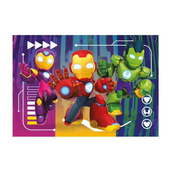 CLEMENTONI ΠΑΙΔΙΚΟ ΠΑΖΛ SUPER COLOR IRON MAN AND HIS AWESOME FRIENDS 60 τεμ.
