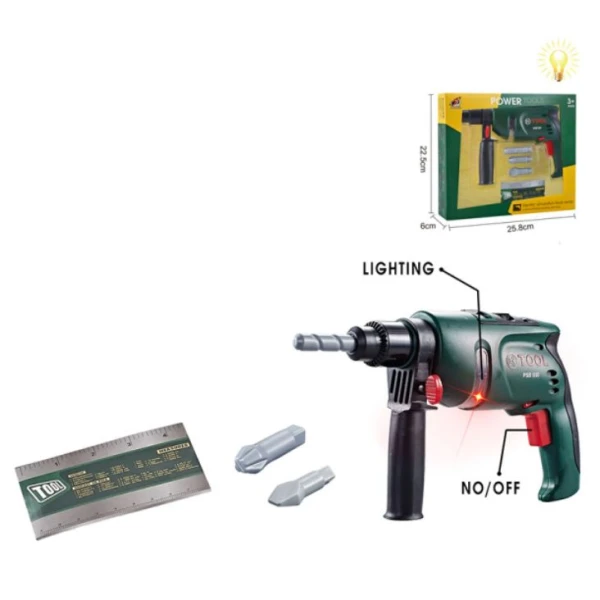 PERCUSSIVE DRILL WITH LIGHT