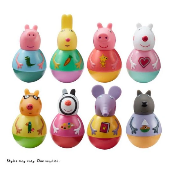 WEEBLES PEPPA PIG FIGURES FOR CHILDREN FROM 18 MONTHS - VARIOUS DESIGNS