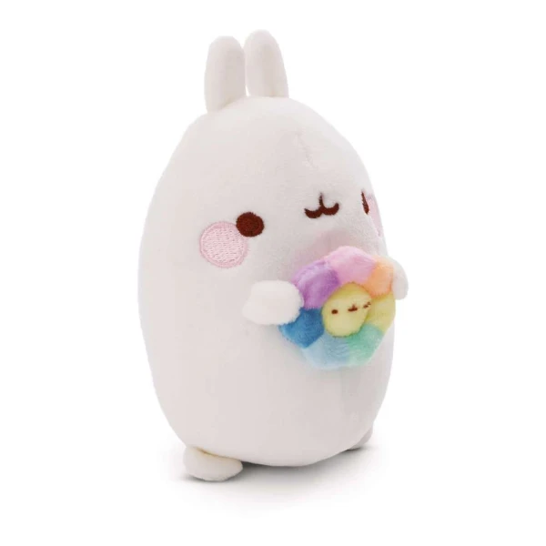 NICI MOLANG PLUSH 12 cm WITH MULTICOLOR FLOWER 